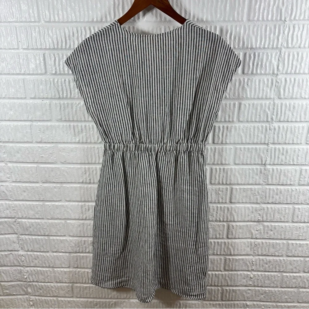 Lintico Aria Striped Linen Dress XS - Picture 5 of 6